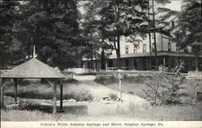 Sulphur Springs Pennsylvania PA Colvin's White Sulphur Springs Hotel c1920 PC