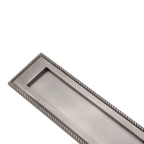 Heavy Sprung Solid Brass Georgian 10"x3" Letter Box Postal Plates Cover 3 Finish - Picture 8 of 8