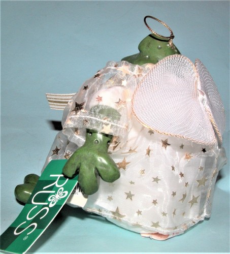 Russ Berrie Kathleen Kelly, Cherub #2062 Angel fairy frog w halo NEW - Picture 5 of 5
