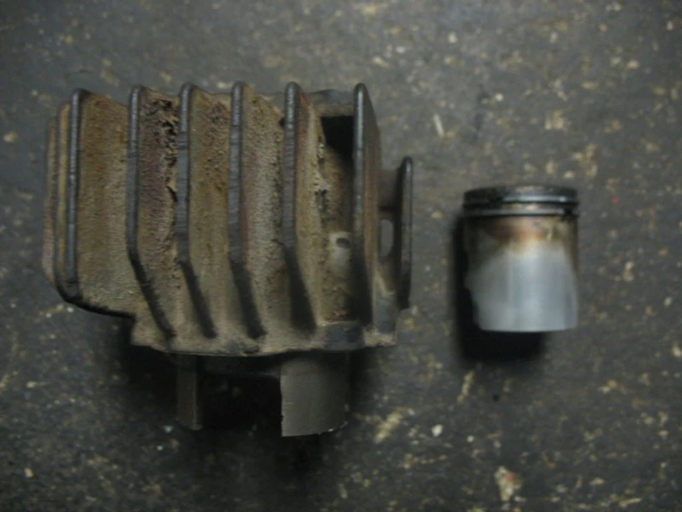 Jarra de cilindro de pistón estándar Yamaha LC50 Champ LC 50 STD 80 Foto 2 de 4