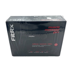 FitRx Muscle Massage Gun 4 Attachments w/ Case USB Charger Portable Black