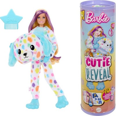 Barbie Cutie Reveal Color Dream Series Rainbow Dalmatian Doll 10 Surprises HRK41