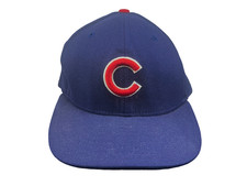 Vtg y2k CHICAGO CUBS x USA-MADE New Era MLB BASEBALL HAT Team Fan Fitted Sz 7