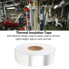 Thermal Insulation Tape IMPA813871 1000°C Heatproof Aluminum Foil Pipe Insulati-