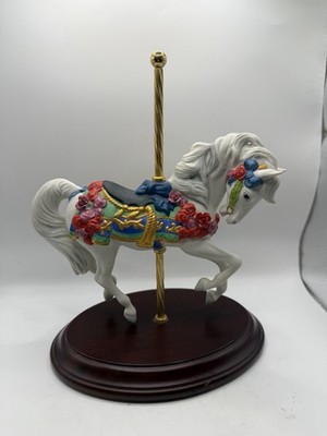 Carousel Horse Statue ''Carousel Enchantment''  Beautiful Franklin mint Porcelain
