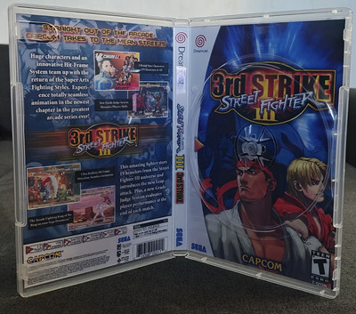 ジャンク品！ スト3サードストライク　故障カスタムIC+ディスク　CAPCOM Street Fighter 3 Third Strike Dreamcast Custom Case! | eBay