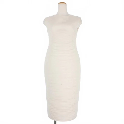 【Abiti】JIL SANDER Filo Senza Maniche Pezzo Unico Vestito Bocoon 34 Bianco Off White