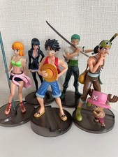 One Piece Figure Set 5pcs Luffy Nami Zoro Robin Chopper Usopp w/ Stands