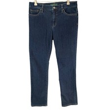 Lauren Ralph Lauren Jeans Womens 8 Blue Classic Straight Stretch Denim Mid Rise