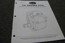 Muncie TG Series PTO Power Take Off Parts Catalog Shop Service Repair Manual xz