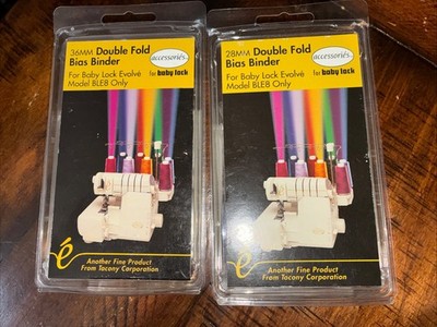 Baby Lock Evolve  Double Fold Bias Binder 36mm BLE8-S2 & 28mm BLE8-S3  NEW!