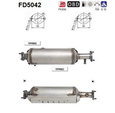 PARTIKELFILTER FÜR HYUNDAI TUCSON (JM), KIA SPORTAGE II (JE , KM ) - AS FD5042