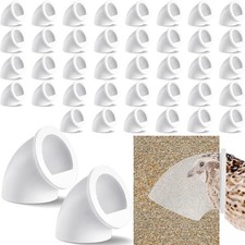 10 Pack Quail Feeders No Waste Chicken Feeder Port DIY Chick Feed Saver Quail...