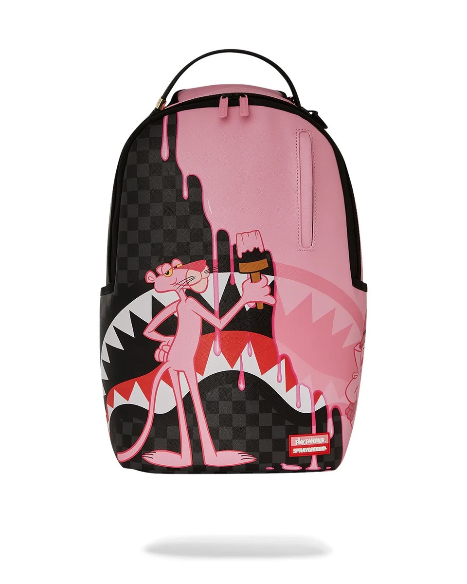 PINK PANTHER PINK PAINTER BACKPACK BRAND NEW WITH TAGS BLACK