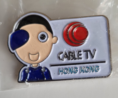 BEIJING 2008 HONG KONG  CABLE TV MEDIA PIN 