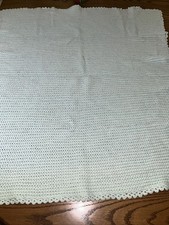 Mint Green Crocheted Baby Blanket