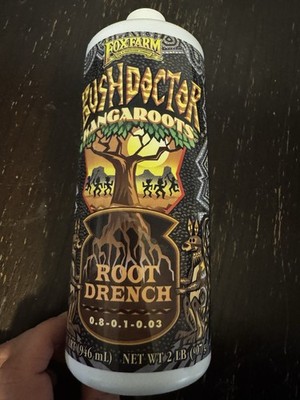 Fox Farm Bush Doctor Root Drench Kangaroots New Bottle 08-01-003 2 Lbs