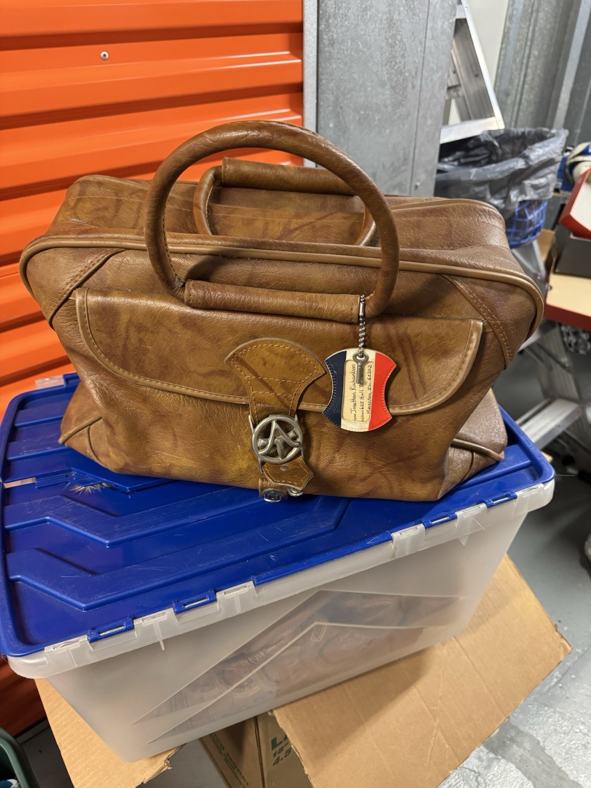 Vintage American Tourister Carry On Duffle Bag Plaid Lining - Conditioned & Lock