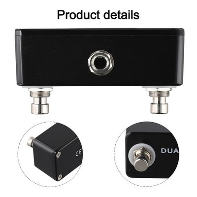 Effekt Pedal Gitarrenffekt Pedal Dual Switch Effect Pedal Schwarz 150g