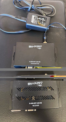 Binary B-500-EXT-230-RS HDBaseT HDMI Extender Set TX/RX IR RS-232