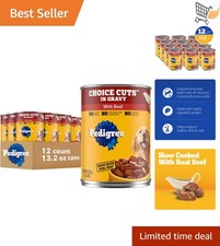 Wet Dog Food Choice Cuts In Gravy Adult Canned Beef 13.2 oz Pack of 12 3.13 per gallon