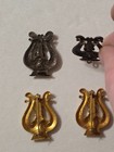 Lot of 1902 era US Army 2nd band regiment collar pins insignia  — photo 3