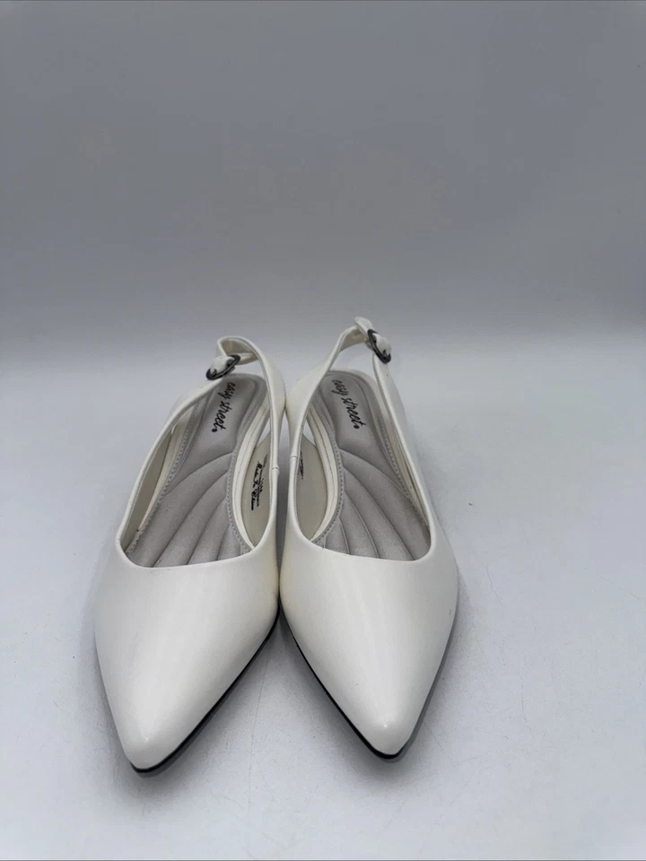 Tacones Faye para mujer Easy Street blancos talla 10 M Foto 2 de 4