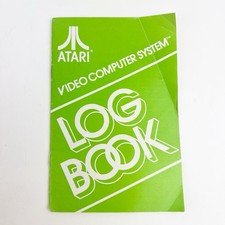 Vintage Atari 2600 Green Log Book Mail-In Version Game Play Unused Booklet