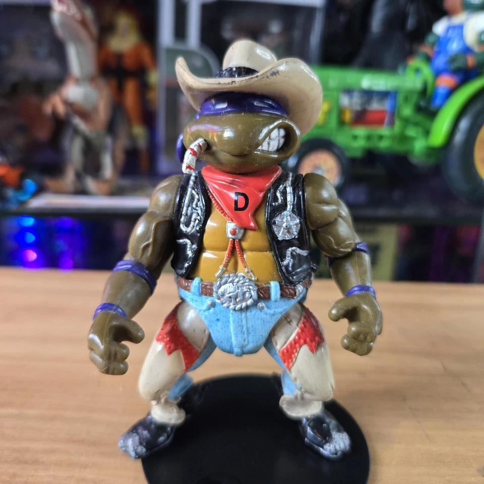 TMNT Wacky Wild West Crazy Cowboy Don Action Figure Missing Belt Vintage 1992 - Image 2 of 4