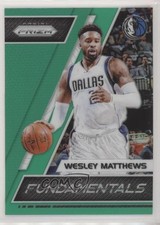 2017-18 Panini Prizm Fundamentals Green Prizm Wesley Matthews #36 jn1