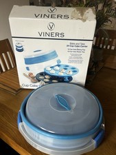 Viners #BakeandTake 24 #CupCakeCarrier#baking #portatile, mai usato, con scatola. Raro