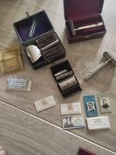 Lot collection rasoir ancien de voyage boîte coffret old razor