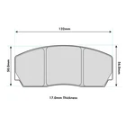 Ferodo Front DS2500 Compound Brake Pad Set - FRP216H