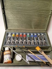 Maimeri Valigetta in Legno con 10 Colori Extra, Cassetta Completa di Accessori