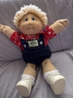 Vintage 1983 Cabbage Patch Kids Doll - OK Factory - Black Sig - Freckles - #3