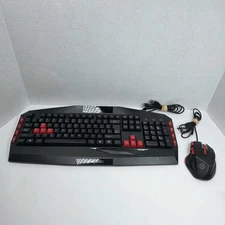 Cyberpower PC Gaming Keyboard Multimedia Gaming Wired USB Keyboard and Mouse