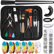 Jewelry Wire Wrapping Jewelry Making Supplies Kit, Ring Sizer Measuring Tools Ki