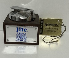 Vtg Ronson Varaflame Tivoli Table Lighter Beautiful Lite Beer