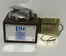Vtg Ronson Varaflame Tivoli Table Lighter Beautiful Lite Beer
