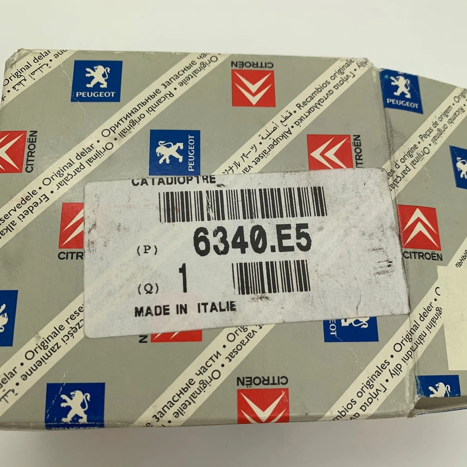 Citroen Relay Fiat Ducato Rear Reflector Bumper Red Left Right Genuine 6340E5 - Image 4 of 4