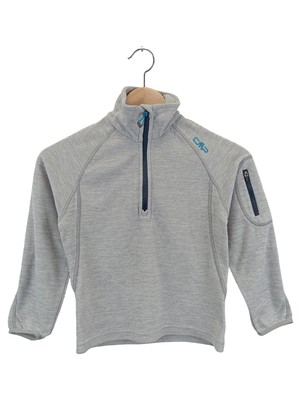 CMP Kinder Fleecepullover Gr. 128 Grau Outdoor Sportlich