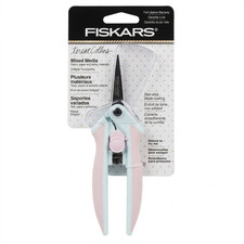 Fiskars Teresa Collins 5" Micro-Tip Scissors Spring-Assist Easy Action Soft Grip