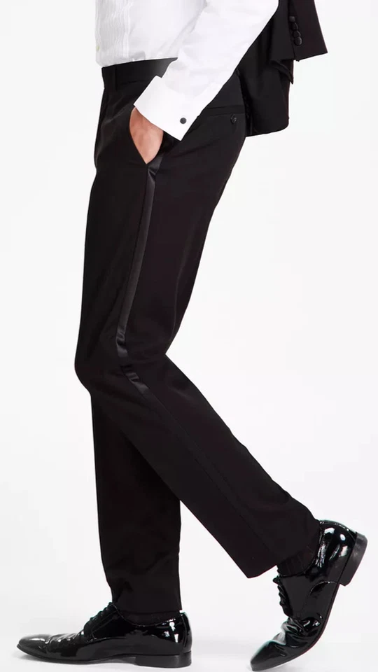 Kenneth Cole Reaction Tuxedo Men's Size 40R 33x32 Black Slim Fit Ready Flex - Image 3 of 4