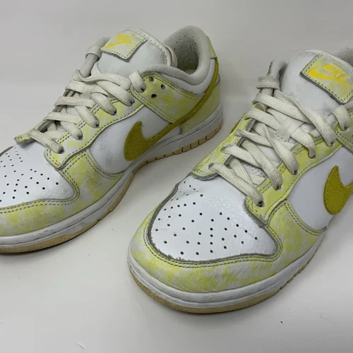 Nike Dunk Low Yellow Strike Women's Size 6.5 Lace Up Athletic Shoe Sneaker