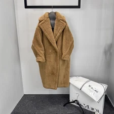 Womens Max Mara Teddy Long Autumn Winter Fashion Coat