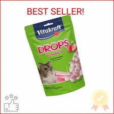 Vitakraft Hamster Strawberry Drops Treats 5.3 oz - Wholesome Small Animal Snacks