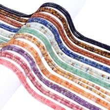 1 string for Jewelry Making about 150-160Pcs Natural Stone Spacer Beads 2X4MM