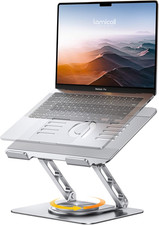 Lamicall Laptop Stand Desk, Laptop Riser - [360° Rotatable] Foldable Aluminum No