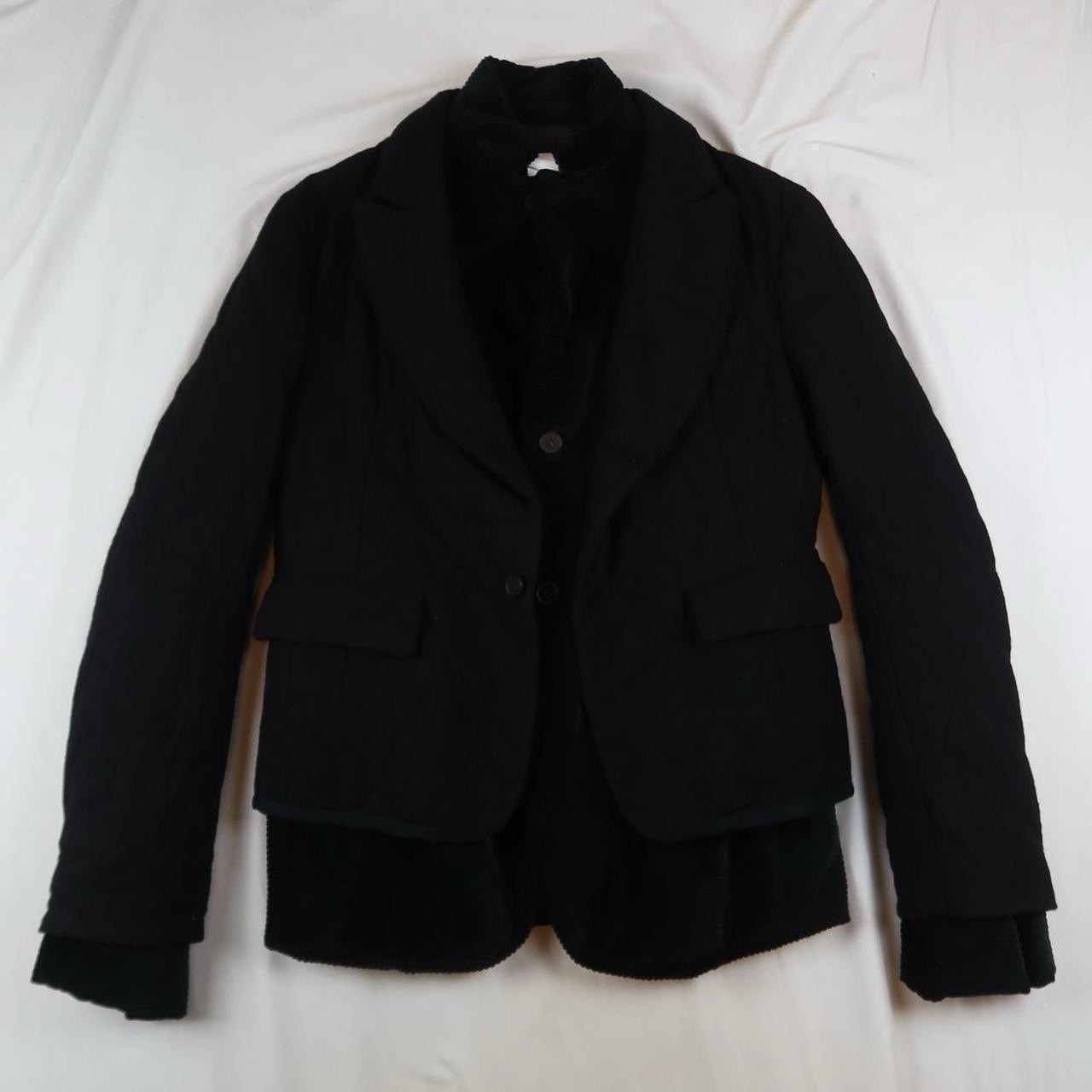 Haider Ackermann Sample Black Double Layer Blazer… - image 3