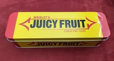 WRIGLEY’S JUICY FRUIT Chewing Gum Tin Box (empty)